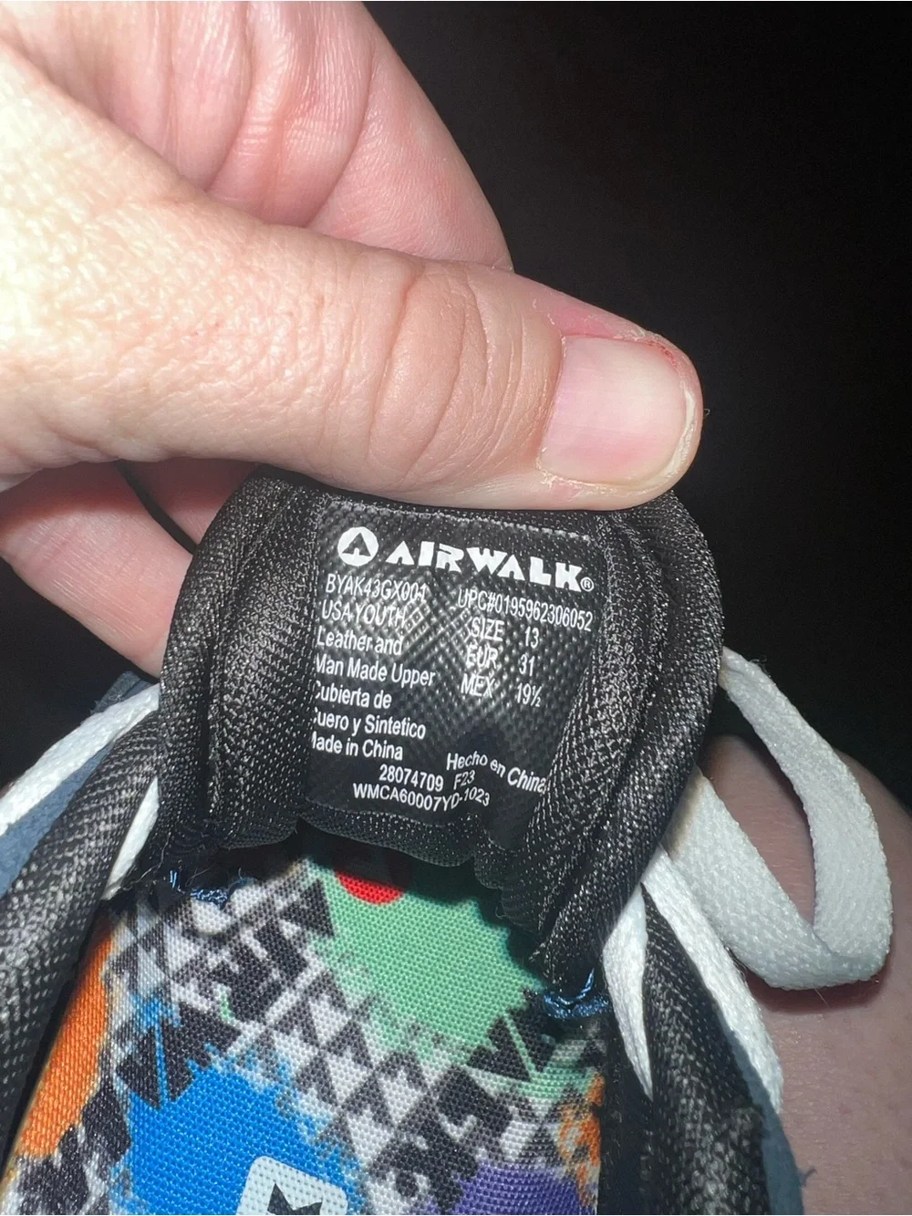 Airwalk Kids Black Sneakers with White Laces